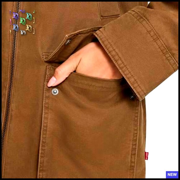 Cotton Barn Jacket Classic Utility Chic Lightweight Layer Transitional Weather - Picture 5 of 6